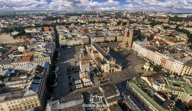 Kraków z lotu ptaka